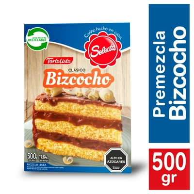 Premezcla Tortalista Bizcocho Vainilla Caja 500 G Selecta