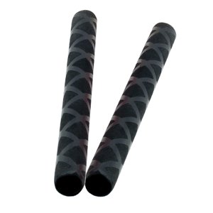 Magideal - 2 Piezas Empuñaduras Para Baquetas Accesorios Para Instrumentos Musicales Accesorios Para Batería Termocontraíbles Cinta Para Baquetas Para Niños Y Ad Negro