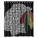 thumbnail image 1 of Cortina de ducha de los Chicago Blackhawks, juego de cortina de baño con ganchos, tamaño 60 x 72 pulgadas, 1 of 3