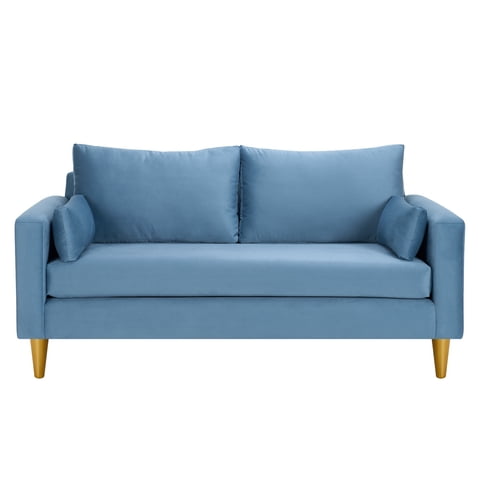 Bodevir - Sofa Sky 3C Felpa 01 Azul Petroleo