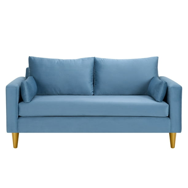 Sofa Sky 3c Felpa 01 Azul Petroleo