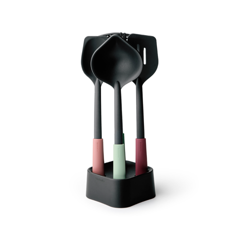 Brabantia - Juego Utensilios Para Cocinar Y Servir Tasty+ Mixed