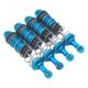 thumbnail image 1 of 4pcs 1:10 RC Amortiguador Amortiguador Para HB 4WD Modelo Camiones Coches Azul, 1 of 5