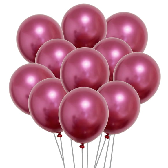 Balloons Ztikug, látex metálico rojo, 12 pulgadas, 50 unidades