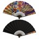 thumbnail image 5 of La Leyenda de los Tres Caballeros Abanico Plegable Chino, Abanico de Mano de Poliéster Plegable, Abanicos para Baile Fiesta Hogar, Adecuado para Hogar, Oficina, Fiesta, 5 of 6