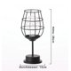thumbnail image 2 of Lampara De Mesa Diseño copa de vino negro unico, 2 of 3