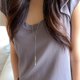thumbnail image 5 of Collar de plata Turandoss, juego de collares en capas chapado en oro blanco de 14K, 5 of 6