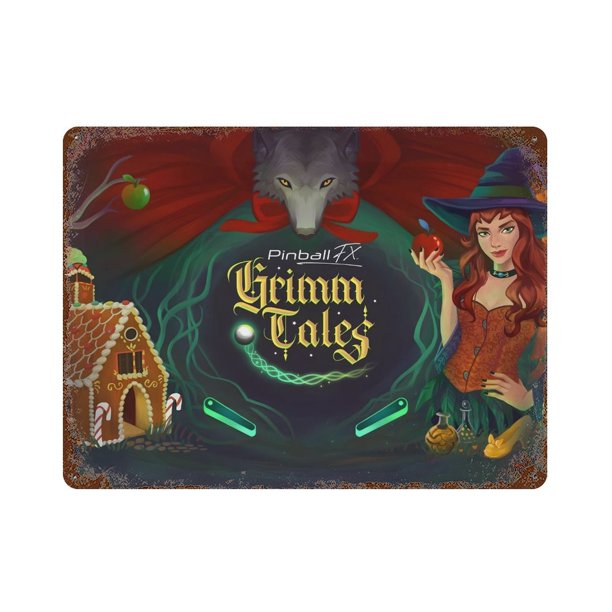 Clásicos de Cuentos de Hadas de Grimm Cartel Metálico, Decoración de Pared de Cartel Metálico Personalizado para Regalos de Fans, Amigos, Familia y Amantes 20*30CM