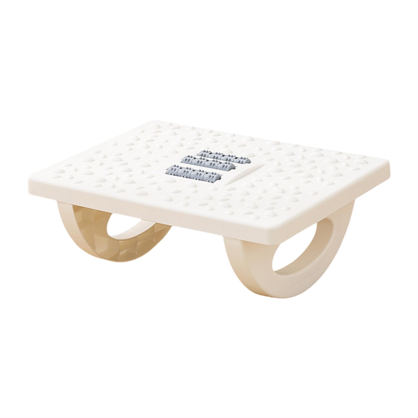 Magideal - Reposapiés Debajo Del Escritorio, Reposapiés, Soporte Portátil Para Pies, Taburete De Escritorio Para Trabajo De Juegos, Computadora De Oficina, Acces Blanco