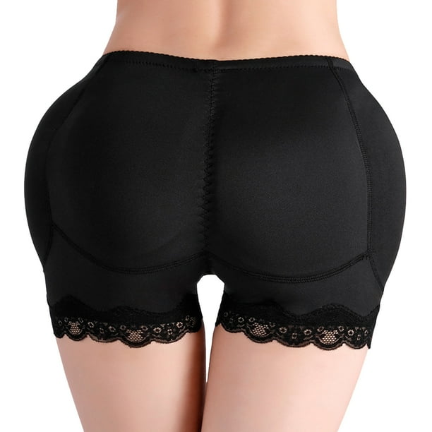 Pantalones de abdomen, pantalones de cadera, ribete de encaje, almohadillas de cadera, cintura, ropa interior ajustada