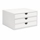thumbnail image 1 of Organizador de documentos UnionBasic de 3 cajones – Blanco croco, 1 of 7