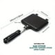 thumbnail image 1 of 1pc Sandwich Maker Non-stick Grilled Sandwich Double Sided Frying Pan, Bread Toast Breakfast Pan Omelette Pan Outdoor Camping Baking Pan Kitchen Supplies, 1 of 2
