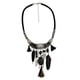 thumbnail image 2 of joyas vintage turquesa borlas gargantilla bohemia collar de declaración negro, 2 of 5