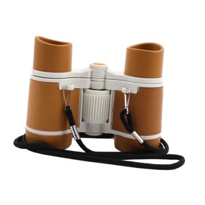 Sharplace - Binoculares Telescópicos Pequeños 4X30 Binoculares Para Niños Juguete Para Senderismo Eventos Deportivos Café Profundo Negro
