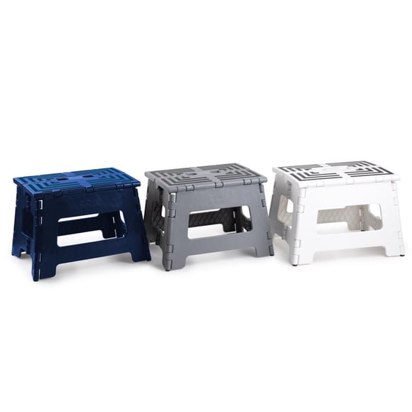 Taburete plegable Core Kitchen, 2 peldaños, plástico, tapa de 250 kg.