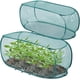 thumbnail image 1 of 2 piezas 39" x 18" x 16" Plantas de filas de jardín emergentes cubren la red protectora de la jaula de la malla vegetal con uñas de tierra para proteger la flor de la plántula de la fruta ve, 1 of 3