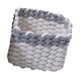 thumbnail image 1 of Cesta Para Toallas, Elegante Organizador Multiusos Para Tocador, Sala De Estar, Juguetes, Gris Y Blanco, 1 of 5
