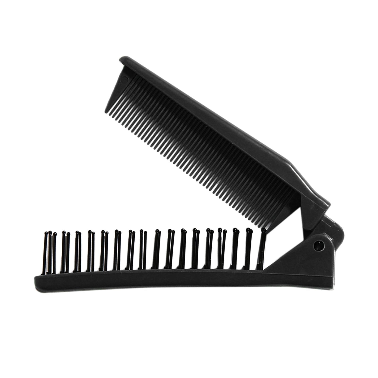 Magideal - Cepillo De Peine Plegable Para El Cabello / Mini Peine De Bolsillo / Hermoso / Práctico / Compacto Cepillo De Pelo Portátil De Para Hombre , Negro