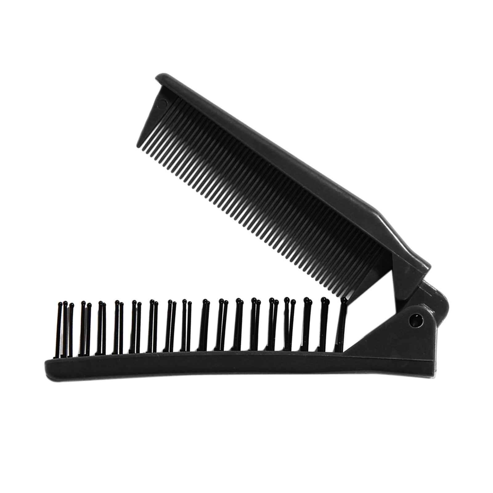 Magideal - Cepillo De Peine Plegable Para El Cabello / Mini Peine De Bolsillo / Hermoso / Práctico / Compacto Cepillo De Pelo Portátil De Para Hombre , Negro