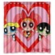 thumbnail image 1 of Cortina de ducha de Las Chicas Superpoderosas con dibujos animados, juego de cortina de baño con ganchos, tamaño 66 x 72 pulgadas, 1 of 3