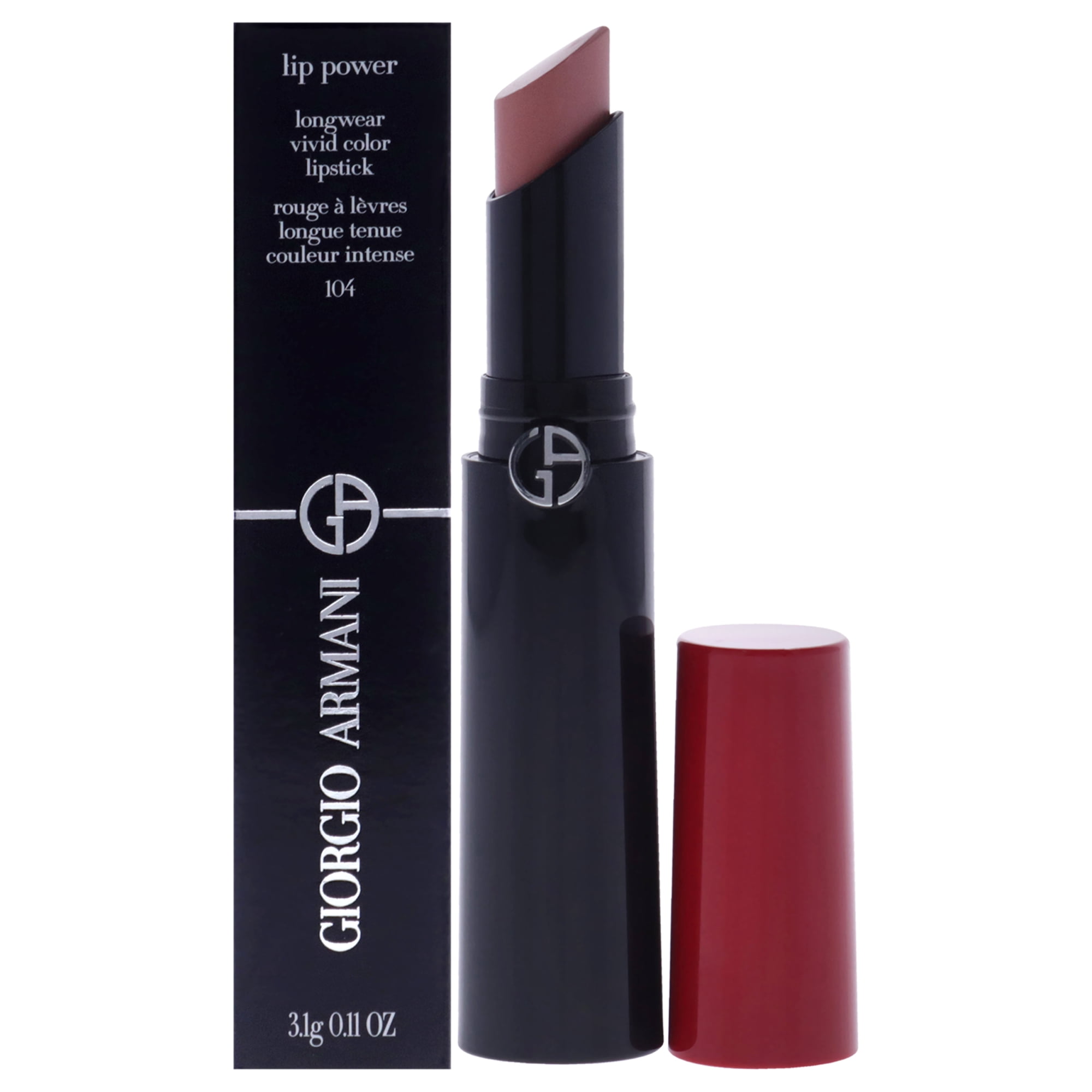 Lápiz Labial Lip Power De Larga Duración Y Colores Vivos - 104 Selfless Tempting De Para Mujeres - Lápiz Labial De 0,11 Oz