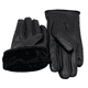 thumbnail image 4 of Guantes de Invierno para Mujer en Cuero Sintético Mate con Forro Térmico y Ajuste Elástico, 4 of 7