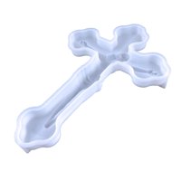 Magideal - De Resina Cruzada, Molde De Silicona Colgante, Bricolaje, Cruz Reutilizable, Molde De Fundición Multiuso, Molde De Epoxi Para Decoración De , Blanco