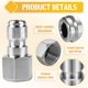 thumbnail image 3 of Acoplador para hidrolavadora CLIO de acero inoxidable 5000 PSI, 3 of 7