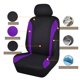 thumbnail image 2 of Juego completo de fundas para asientos de coche Flying Banner, malla negra y púrpura, 2 of 9
