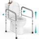 thumbnail image 1 of Barandillas de seguridad para inodoro PELEGON ajustables 160 kg, color gris, 1 of 9