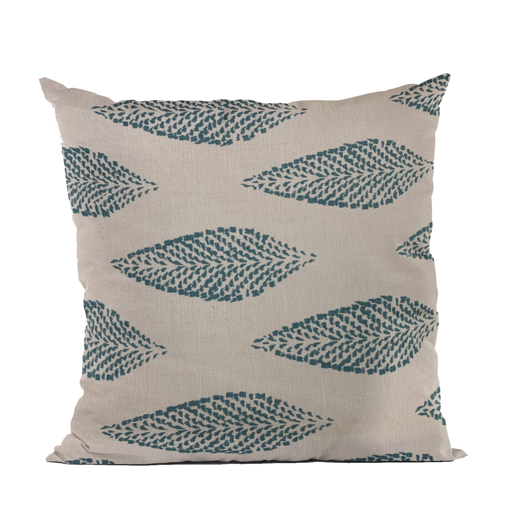 Cojín Plutus Brands Blue Plutus Large Leafs Floral