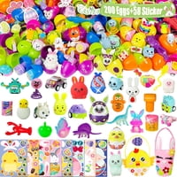 Huevos De Pascua Prellenados Sqzuwit, 200 Unidades Con Juguetes Y Pegatinas