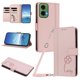 thumbnail image 1 of Funda Cartera Trébol para Motorola Moto G35 5G con Ranuras Tarjetas y Carga Inalámbrica Rosa, 1 of 6