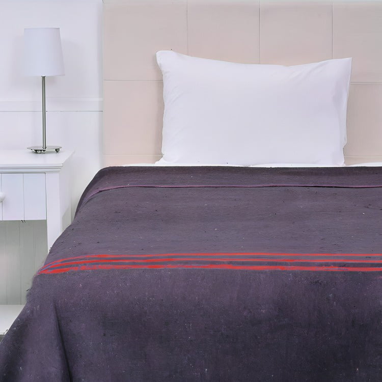 Frazada Térmica Single / Líneas Morado – Plumetti