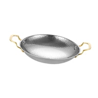 Magideal - Sartén De Acero Inoxidable Para Cocinar, Sartén Para Saltear, Cocina, Fácil De Limpiar, Multiusos, Comercial, Antiadherente De Doble Oreja Para Hotel 26 Cm