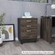 thumbnail image 1 of Cajonera Home Office 3 Cajones Con Ruedas Negro Y Coñac, 1 of 10