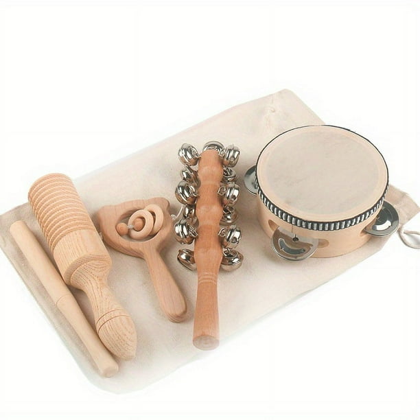 Wooden Orff Musical Instrument Set Combination Teaching Aids Full Set Of Kindergarten Children's Percussion Instrument Early Education Music Toys