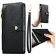 thumbnail image 2 of Funda Billetera con Cierre para [Xiaomi Redmi A7 Pro] con Tarjetero, Soporte y Correa de ManoNegro, 2 of 5