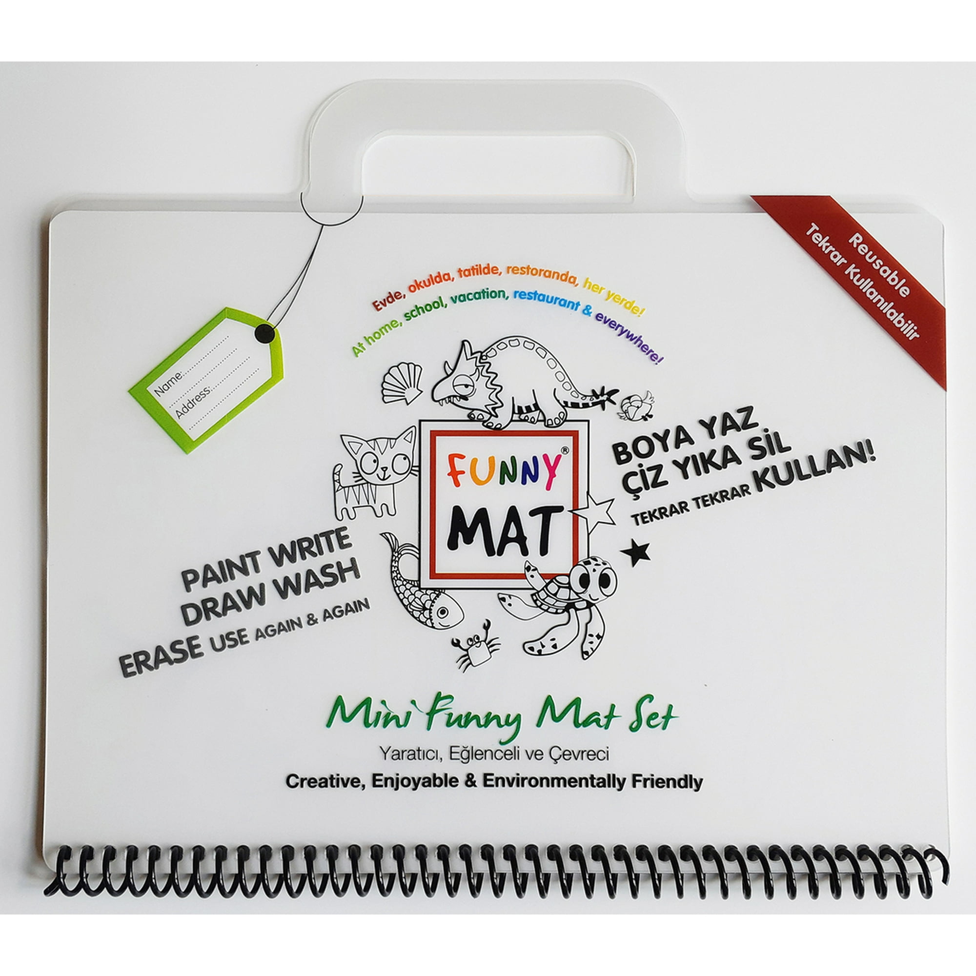 Funny Mat - Set De Viaje Reutilizable Para Colorear, +3 Años ¡nuevo En Chile!