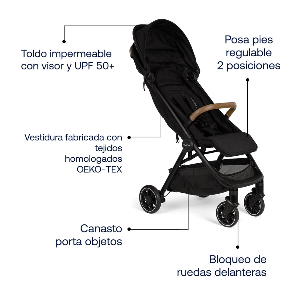 Coche De Paseo Travel Negro, foto 7
