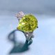 thumbnail image 3 of Anillos de Compromiso Grandes de Pera para Mujer Anillo de Lágrima Deslumbrante Anillo de Cóctel Llamativo Moda Anillos de Boda de Gema Verde Mujer Accesorios de Joyería Fina, 3 of 7