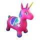 thumbnail image 1 of Unicornio Saltarín Inflable Con Sonido Fucsia, 1 of 6