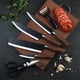 thumbnail image 3 of Set De Cuchillos Cocina Profesional Acero 6 Pzs Color Negro, 3 of 3