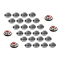 Genérico - Pack 24 Moldes Tartaleta Desmontable Tarta Individual 13,5Cm