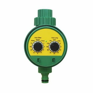 Universal - Temporizador De Riego Análogo 2 Diales Automático Válvula