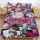 thumbnail image 1 of Stray Kids Bedding Set Duvet Cover Comfortable and Lightweight Cartoon Bedding 3 Piece Bed Set, 1 of 5