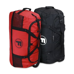 Pack 2 Bolsos F Goliat Xl Enrollable 130Lts Negro Y Rojo