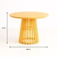 thumbnail image 4 of Mesa Redonda de 100 cm Madera Natural con Base Estilo Rejilla, 4 of 7