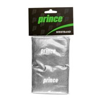Muñequera Prince Logo Gris Blanca X2 Tenis Padel