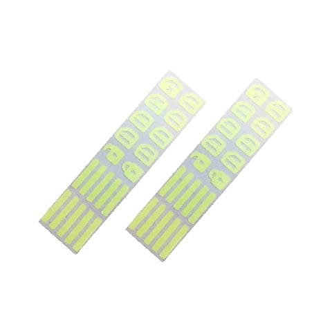 Ioensy - 2 Pegatinas Luminosas Para Botón De Interruptor De Control De Coche, Pegatinas Fluorescentes Nocturnas Para Coche, Color Verde
